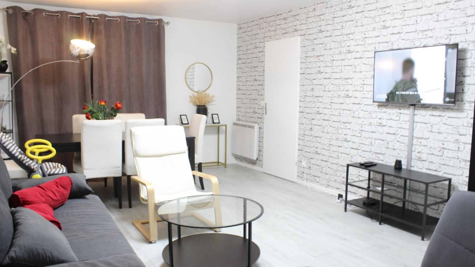 Appartement - Proche Rer - 2 Chambres & 4 Lits Double - Paris Orly Courcouronnes Buitenkant foto